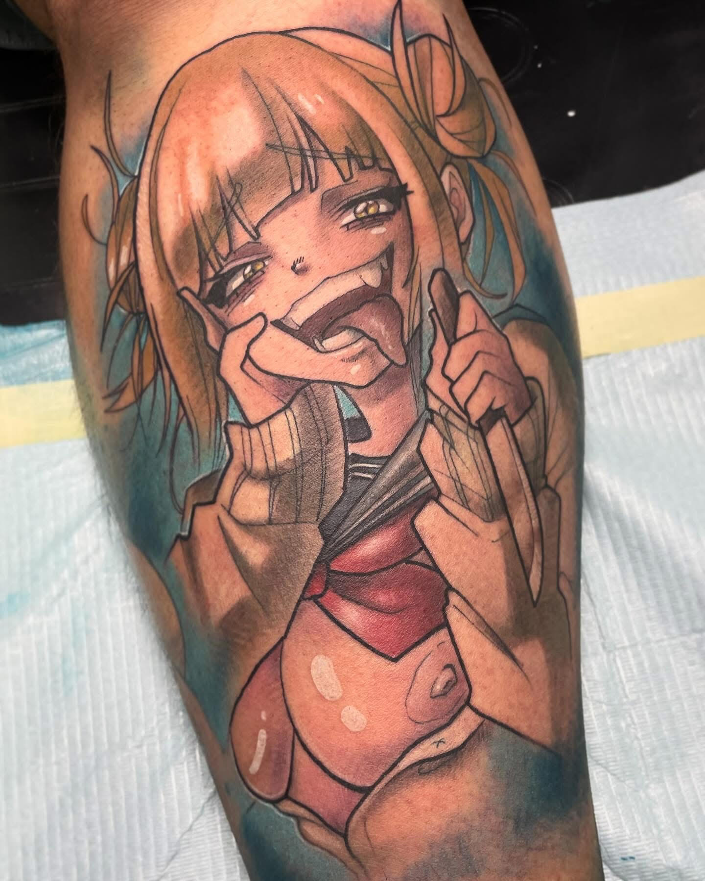 Manga tattoo by Cody Crochet - Cursed Ink Society artistry